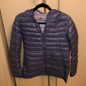 Uniqlo ultra light down hooded jacket!!